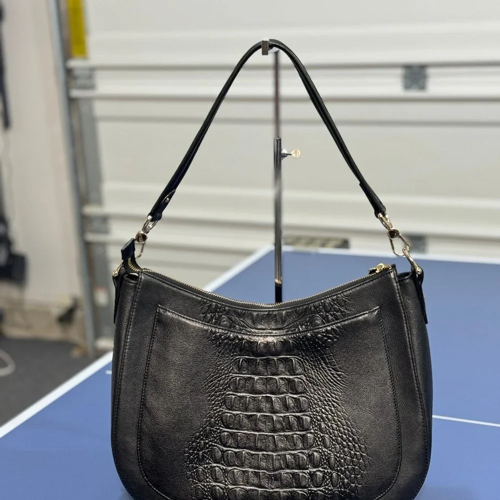 Brahmin Black Daphne Winston Shoulder Bag- Used - Picture 5 of 10